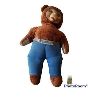 Vintage 1950's Smokey the Bear 16"  Rubber Face Plush